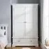 Paisley 2 Door Gents Wardrobe - White