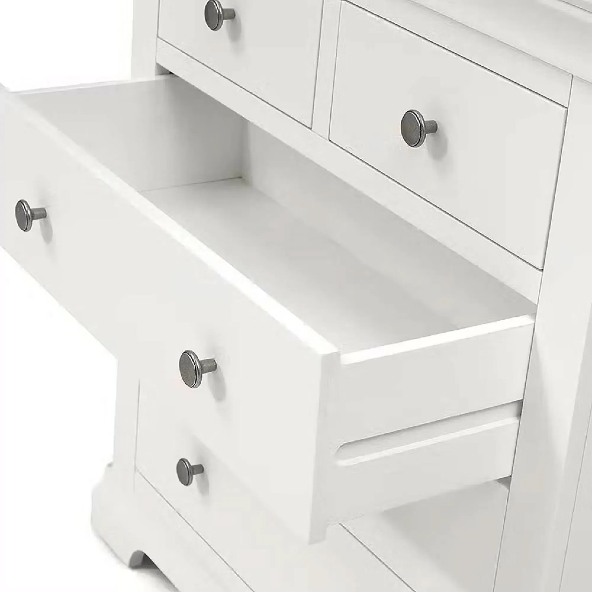 Paisley 2+3 Drawer Chest - White