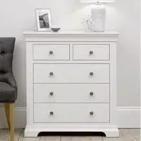 Paisley 2+3 Drawer Chest - White
