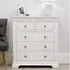 Paisley 2+3 Drawer Chest - White