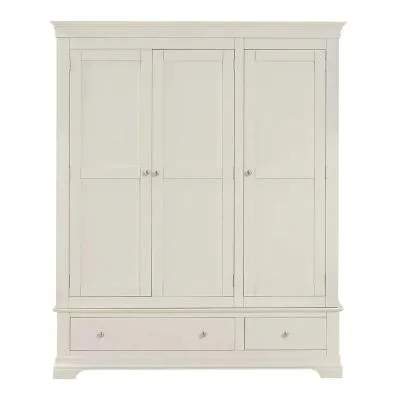Paisley 3 Door Wardrobe - Cream image