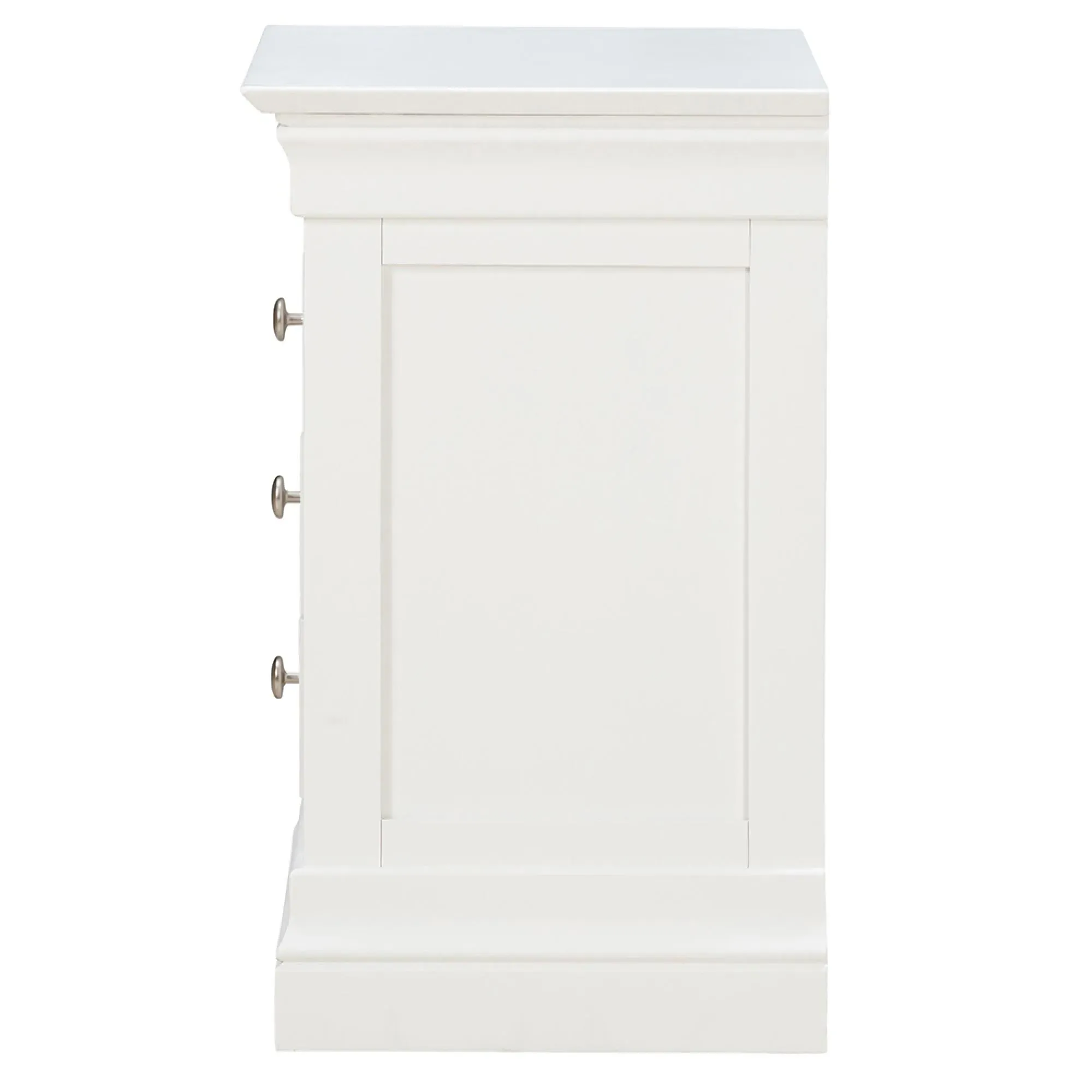 Paisley 3 Drawer Bedside Cabinet - White
