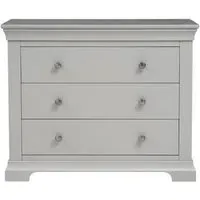 Paisley 3 Drawer Chest - Grey