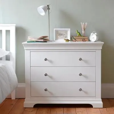 Paisley 3 Drawer Chest - White