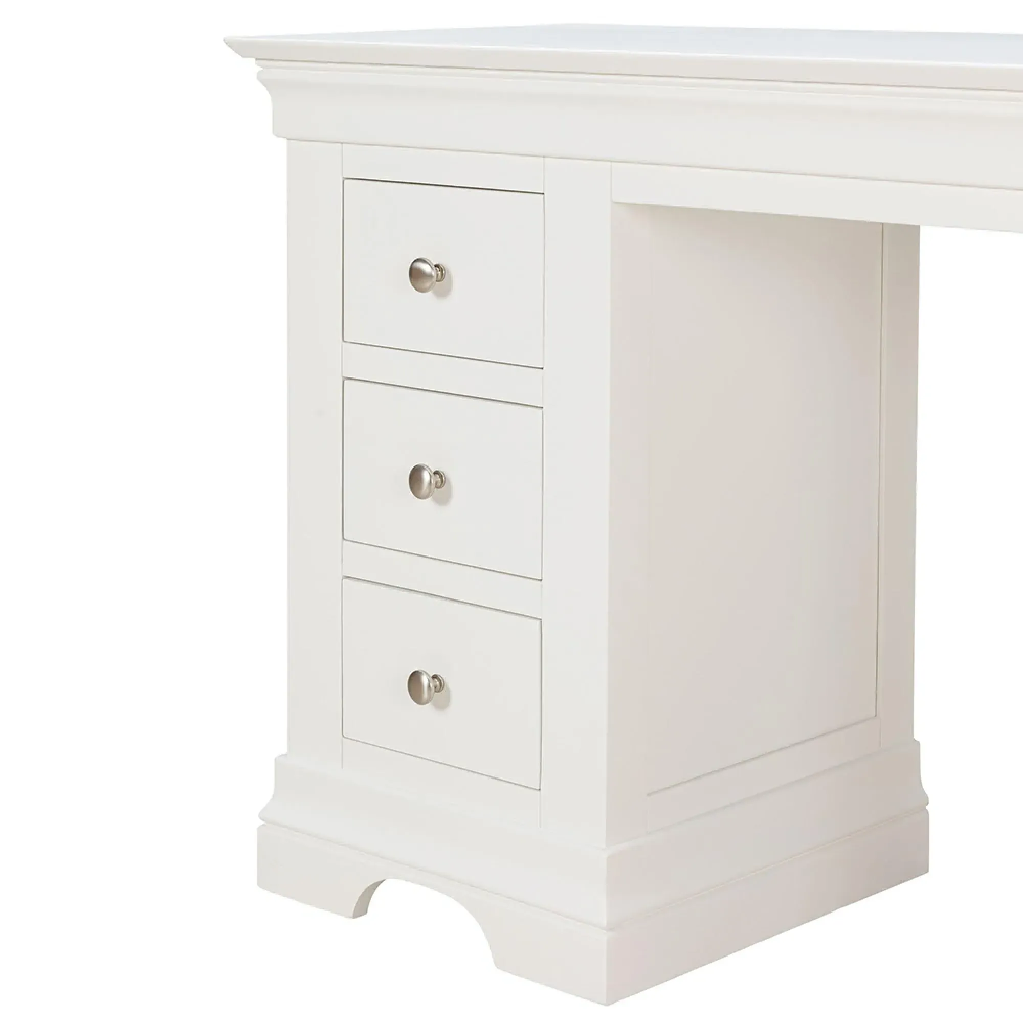 Paisley 3 Drawer Dressing Table - White