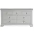 Paisley 3+4 Drawer Wide Chest - Grey