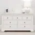 Paisley 3+4 Drawer Wide Chest - White