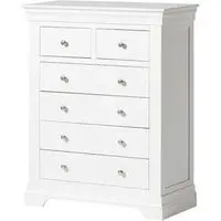 Paisley 6-Drawer Chest - White