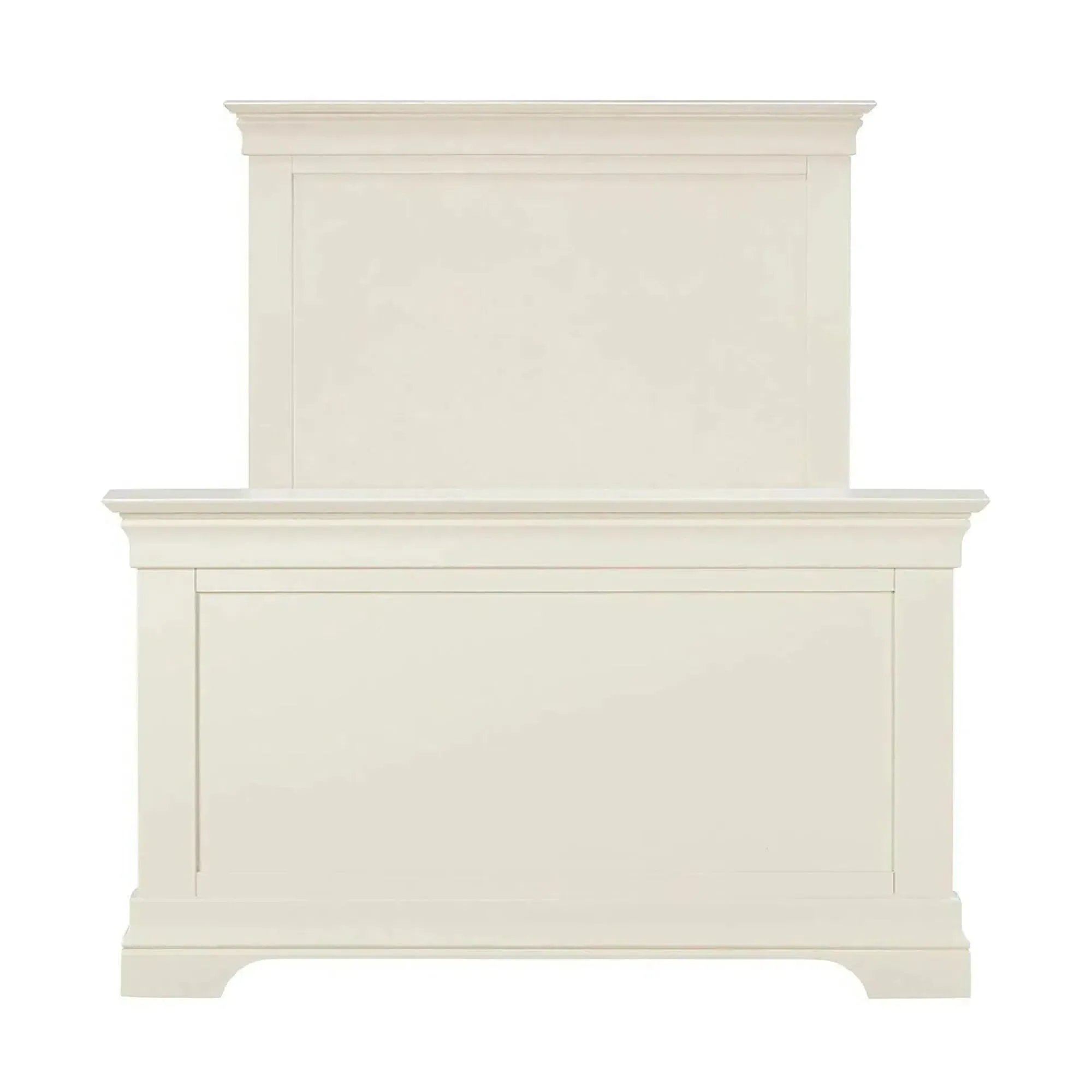 Paisley High Foot End Bed Frame - Cream