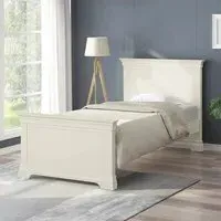 Paisley High Foot End Bed Frame - Cream