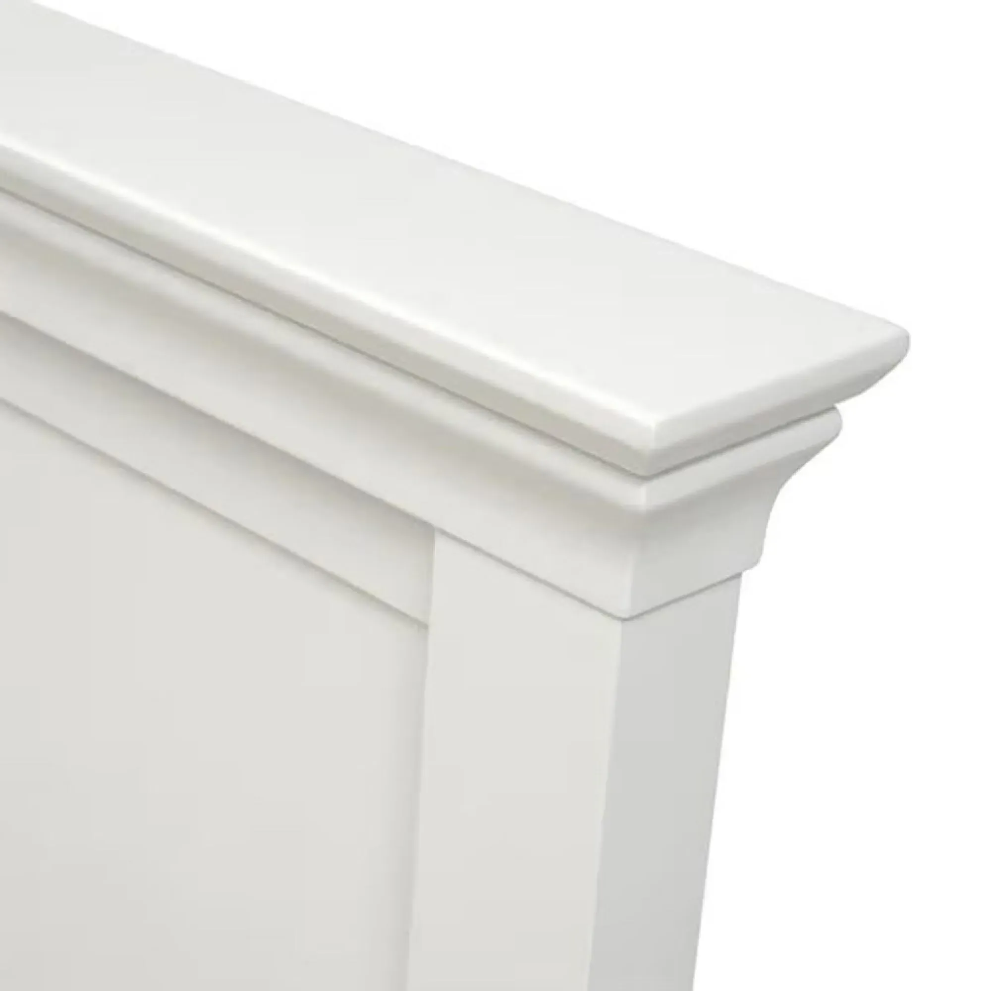 Paisley High Foot End Bed Frame - White