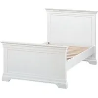 Paisley High Foot End Bed Frame - White