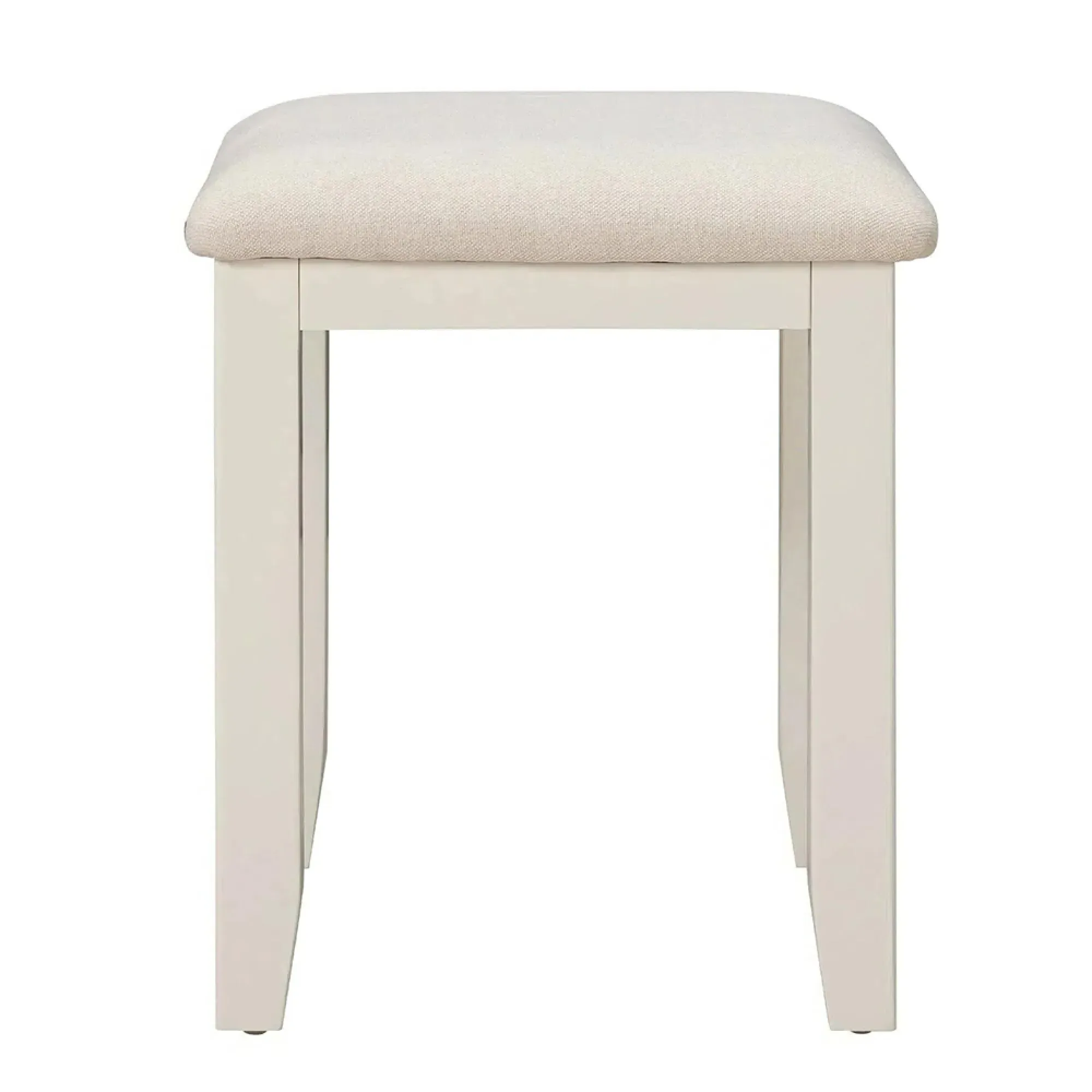 Paisley Padded Dressing Stool - Cream