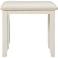 Paisley Padded Dressing Stool - Cream