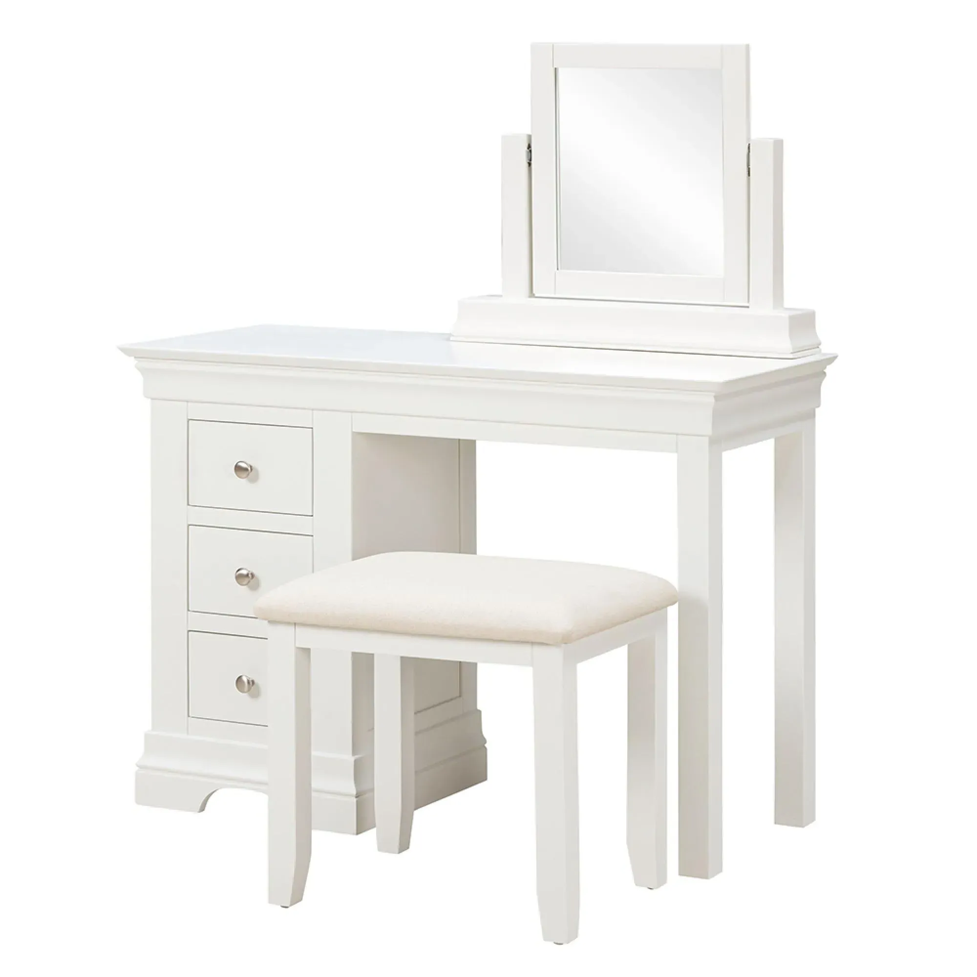 Paisley Vanity Mirror - White