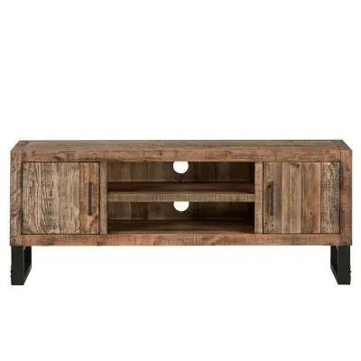Preston 2 Door TV Unit - Rustic image