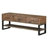 Preston 3 Drawer TV Unit - Rustic