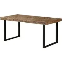 Preston Industrial 6-Seater Dining Table - Rustic