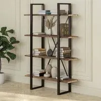 Preston Open Shelving Unit - Rustic