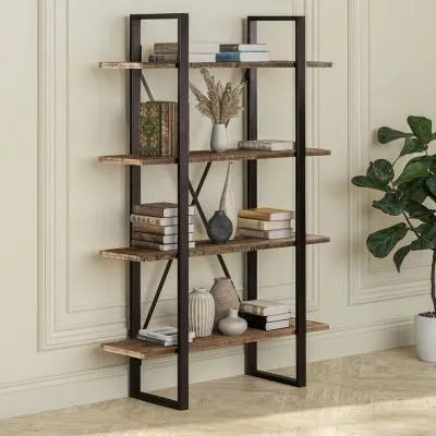 Preston Open Shelving Unit - Rustic image