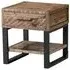 Preston Square Lamp Table with Drawer - Rustic