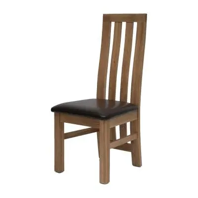 Aaron Dining Chair - Dark Brown, Oak image