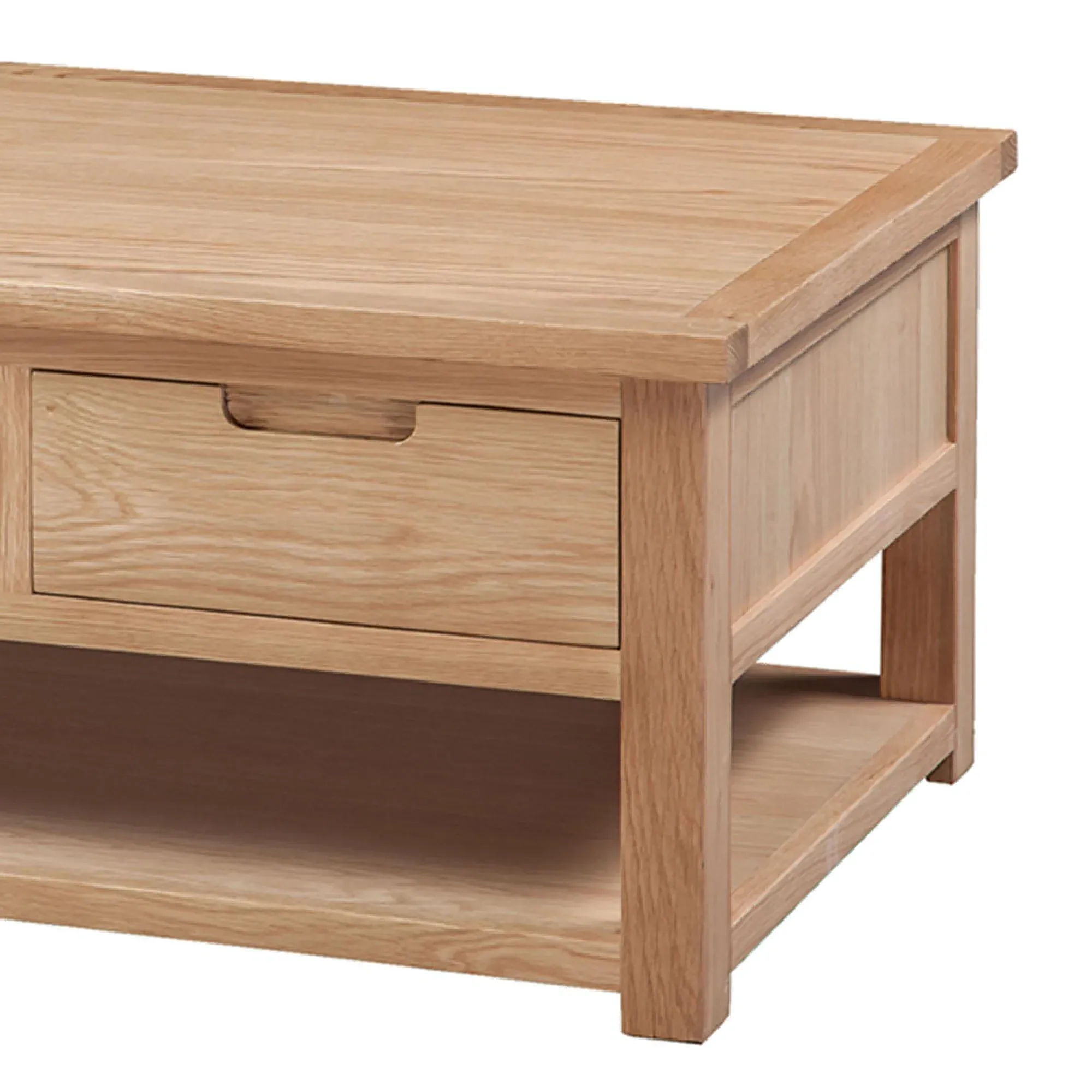 Berkeley Coffee Table with Storage - Natural Oak