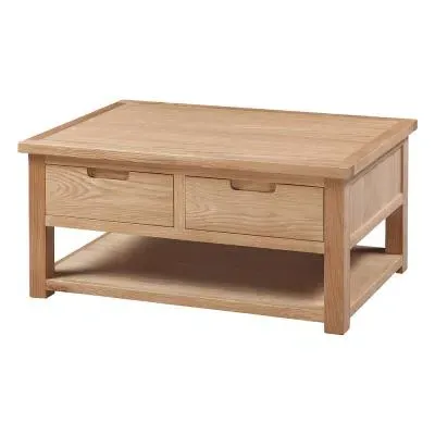 Berkeley Coffee Table with Storage - Natural Oak image