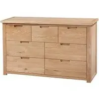 Berkeley Oak 4+3 Drawer Chest - Natural Oak