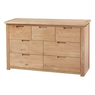 Berkeley Oak 4+3 Drawer Chest - Natural Oak