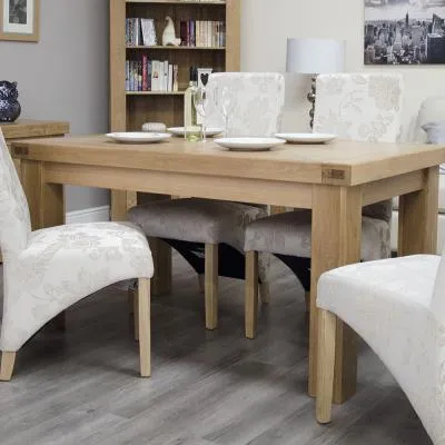 Bordeaux Oak 6 Seater Dining Table - Lacquered image