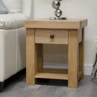 Bordeaux Oak Lamp Table - Lacquered