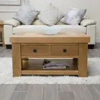 Bordeaux Storage Coffee Table - Oak
