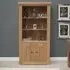 Chunky Oak 2 Door Bookcase - Lacquered