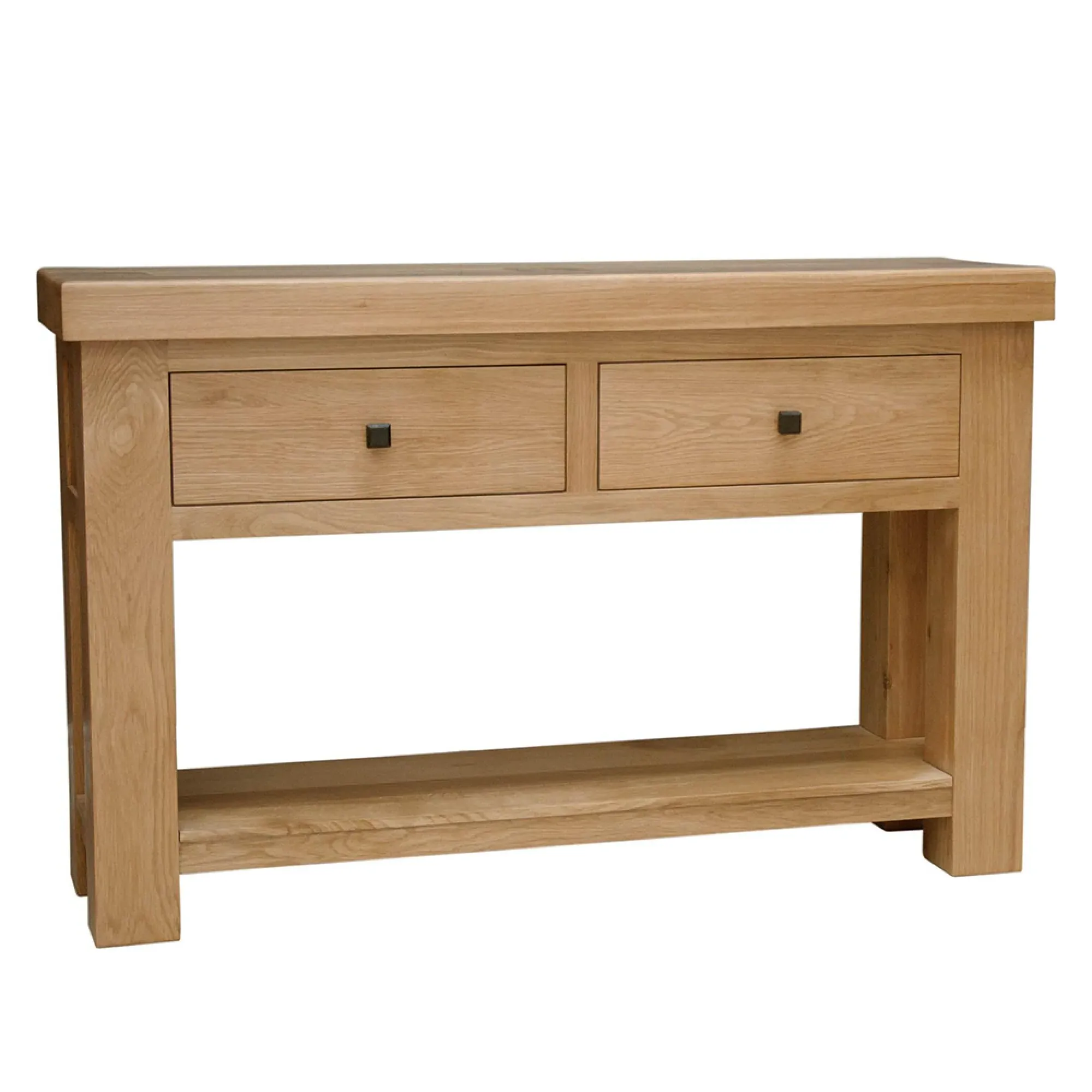 Chunky Oak Console Table - Lacquered