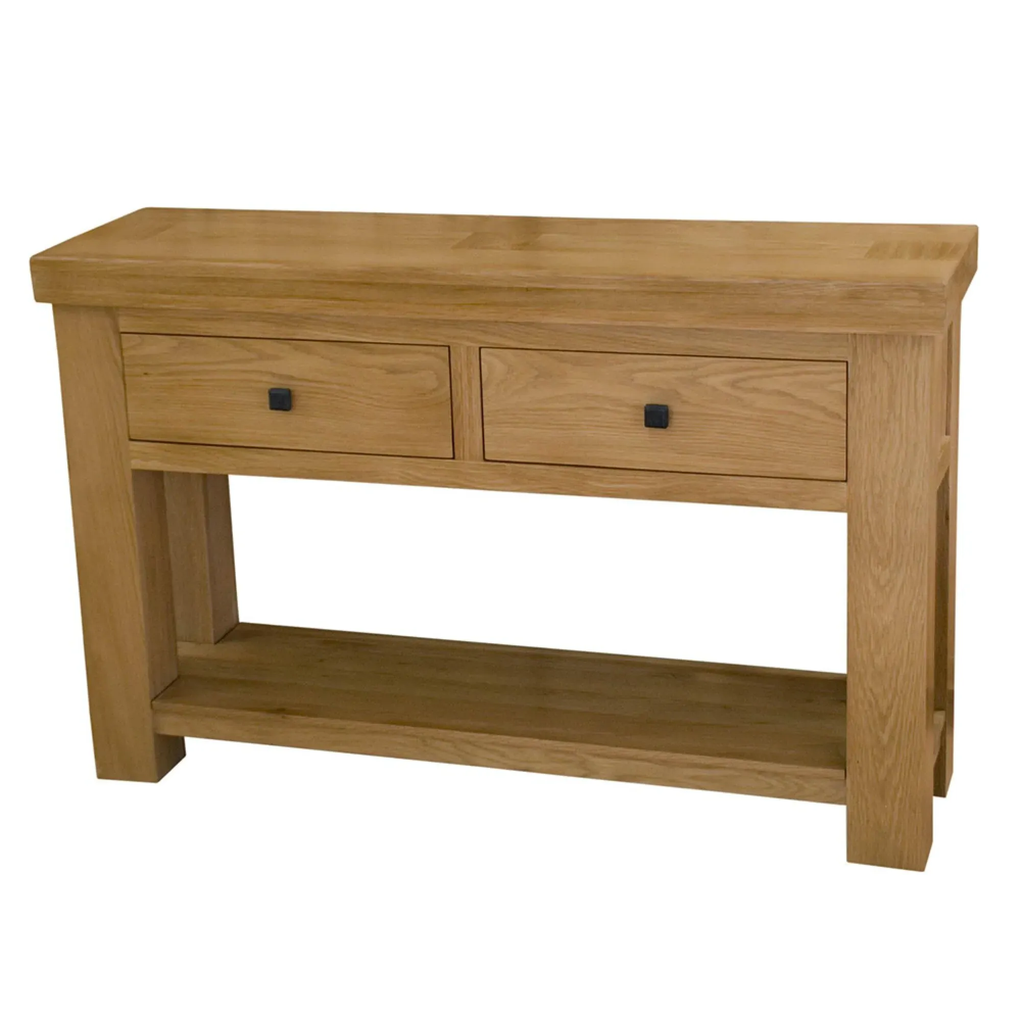 Chunky Oak Console Table - Lacquered