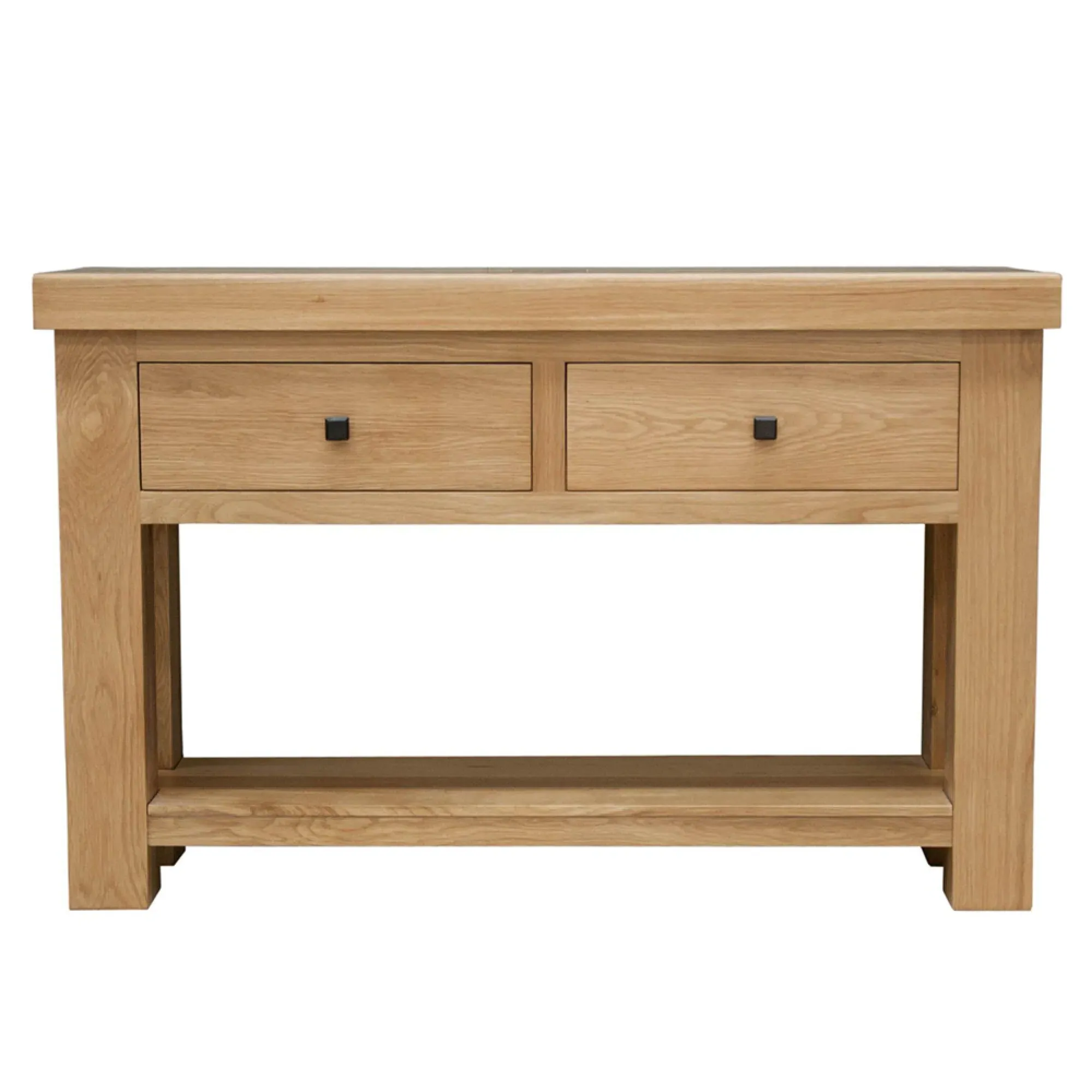 Chunky Oak Console Table - Lacquered