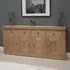 Chunky Oak Large Sideboard - Lacquered