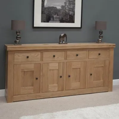 Chunky Oak Large Sideboard - Lacquered image