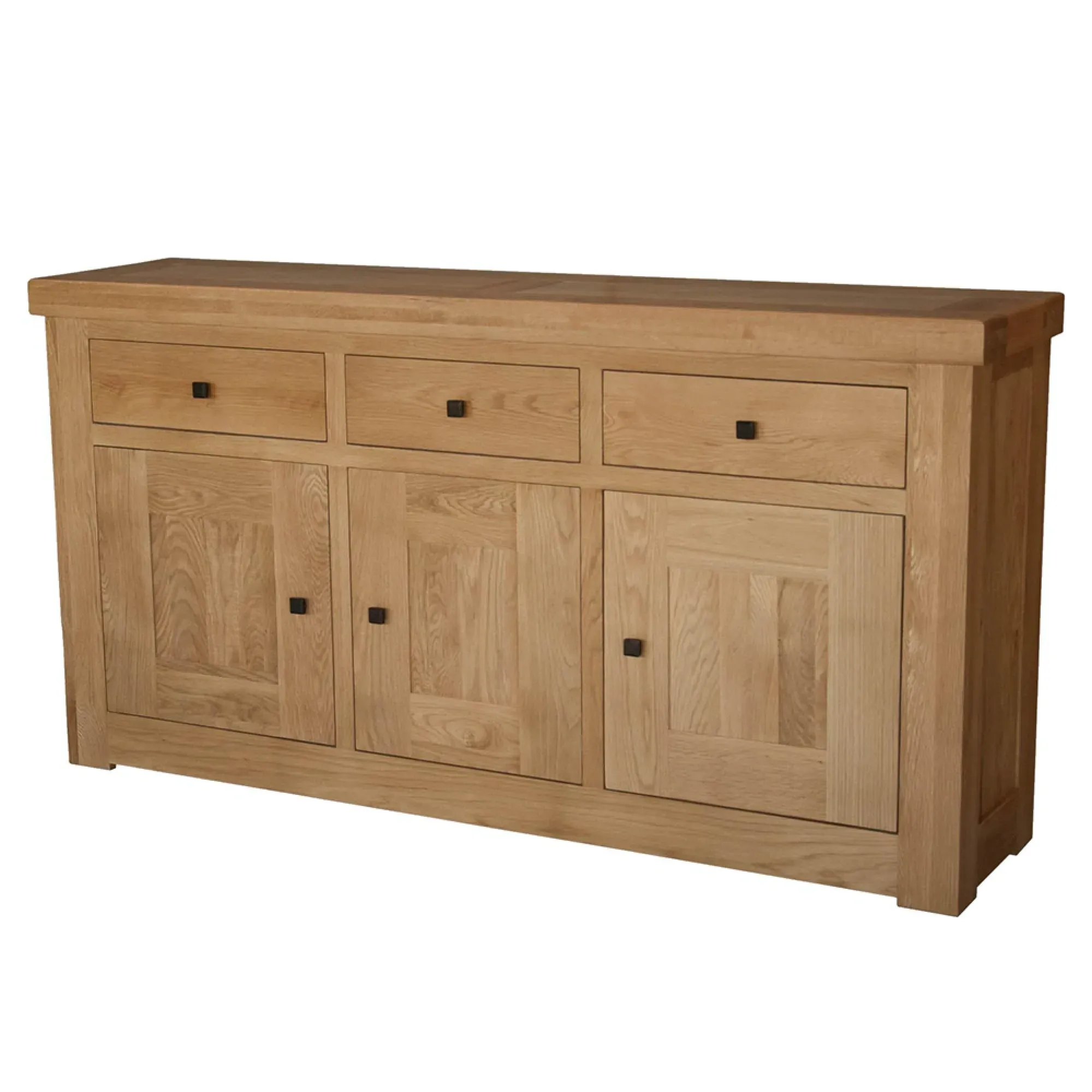Chunky Oak Medium Sideboard - Lacquered