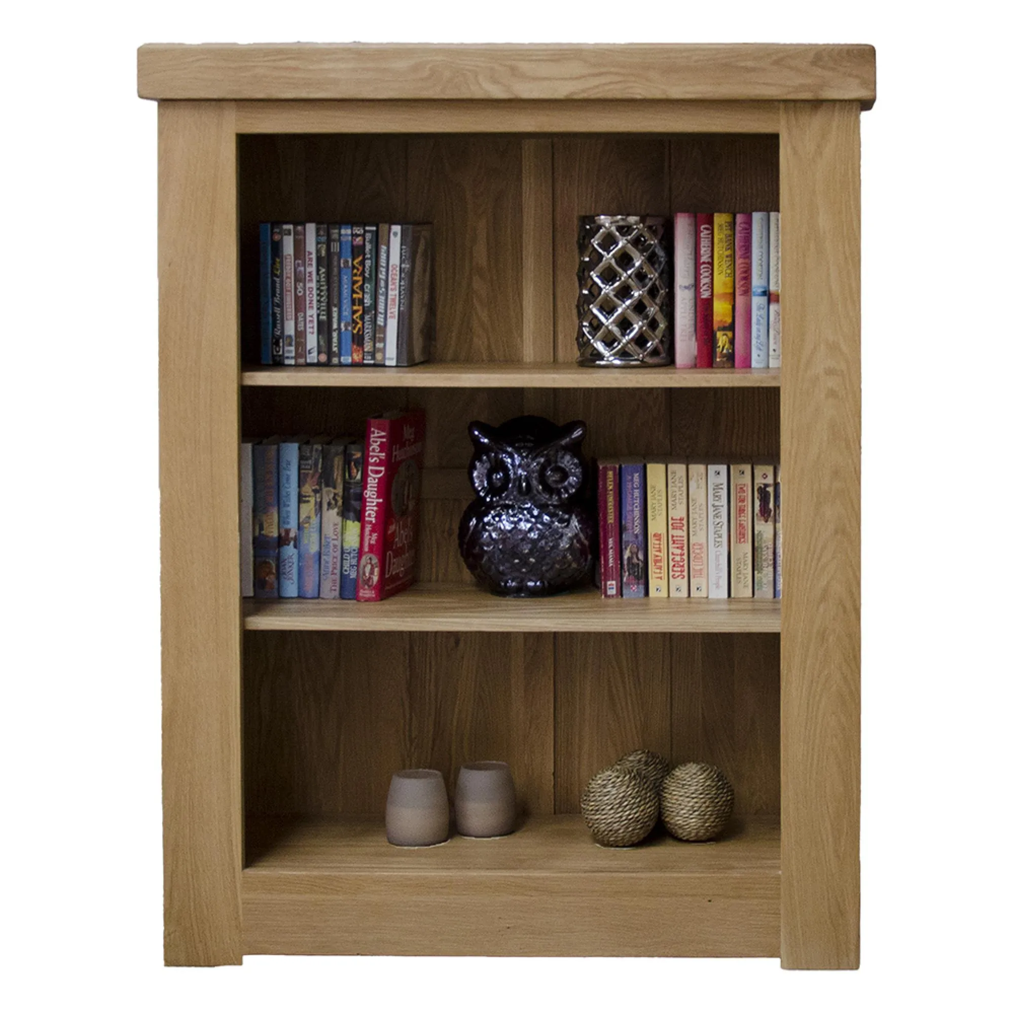 Chunky Oak Small Bookcase - Oak