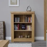 Chunky Oak Small Bookcase - Oak