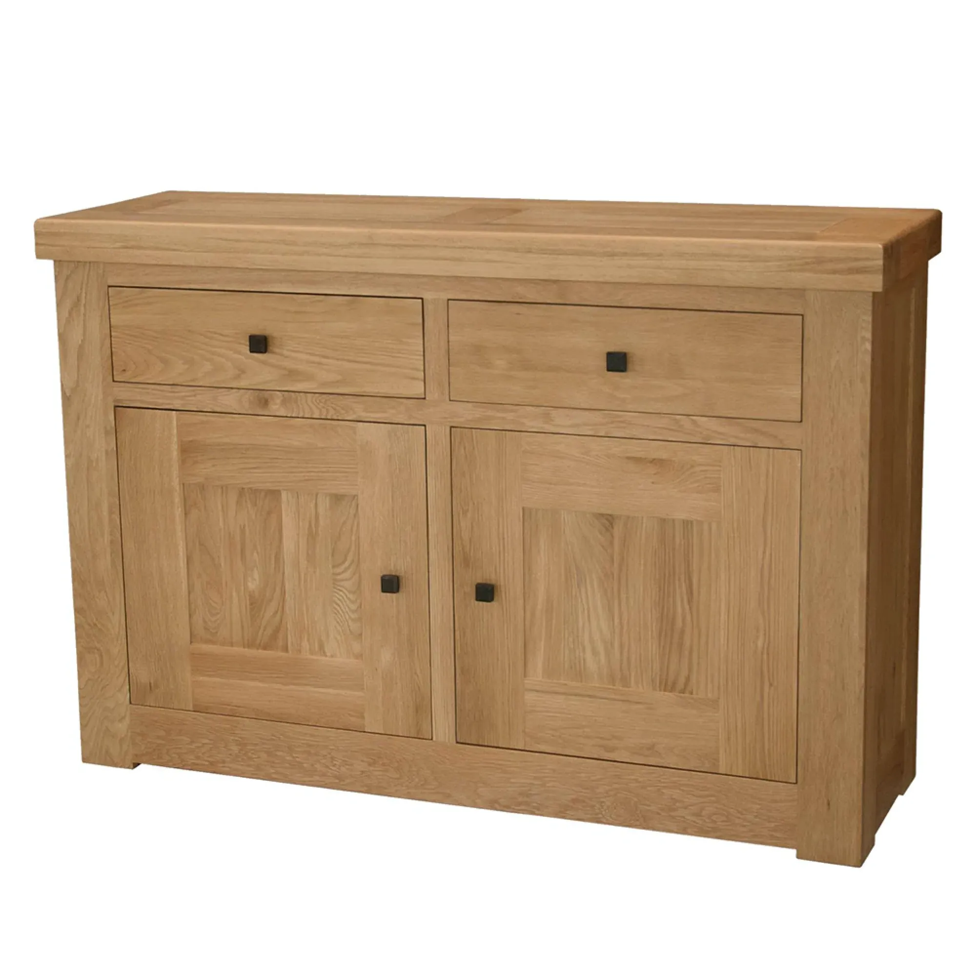 Chunky Oak Small Sideboard - Lacquered