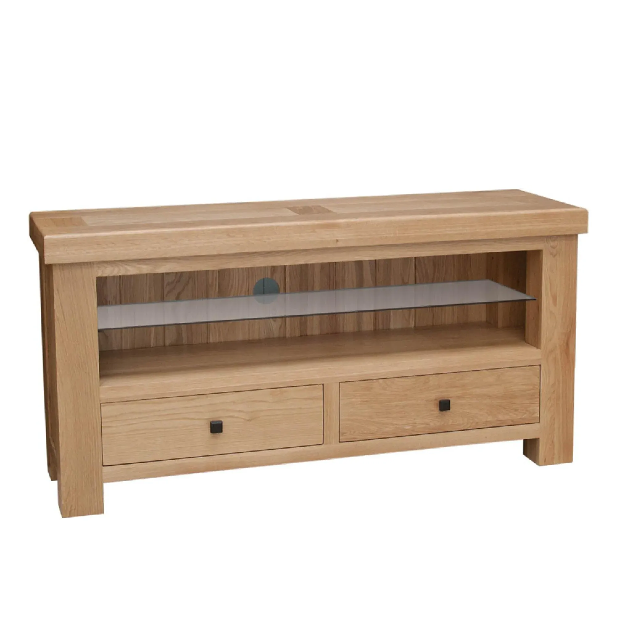 Chunky Oak TV Unit - Lacquered