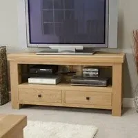 Chunky Oak TV Unit - Lacquered