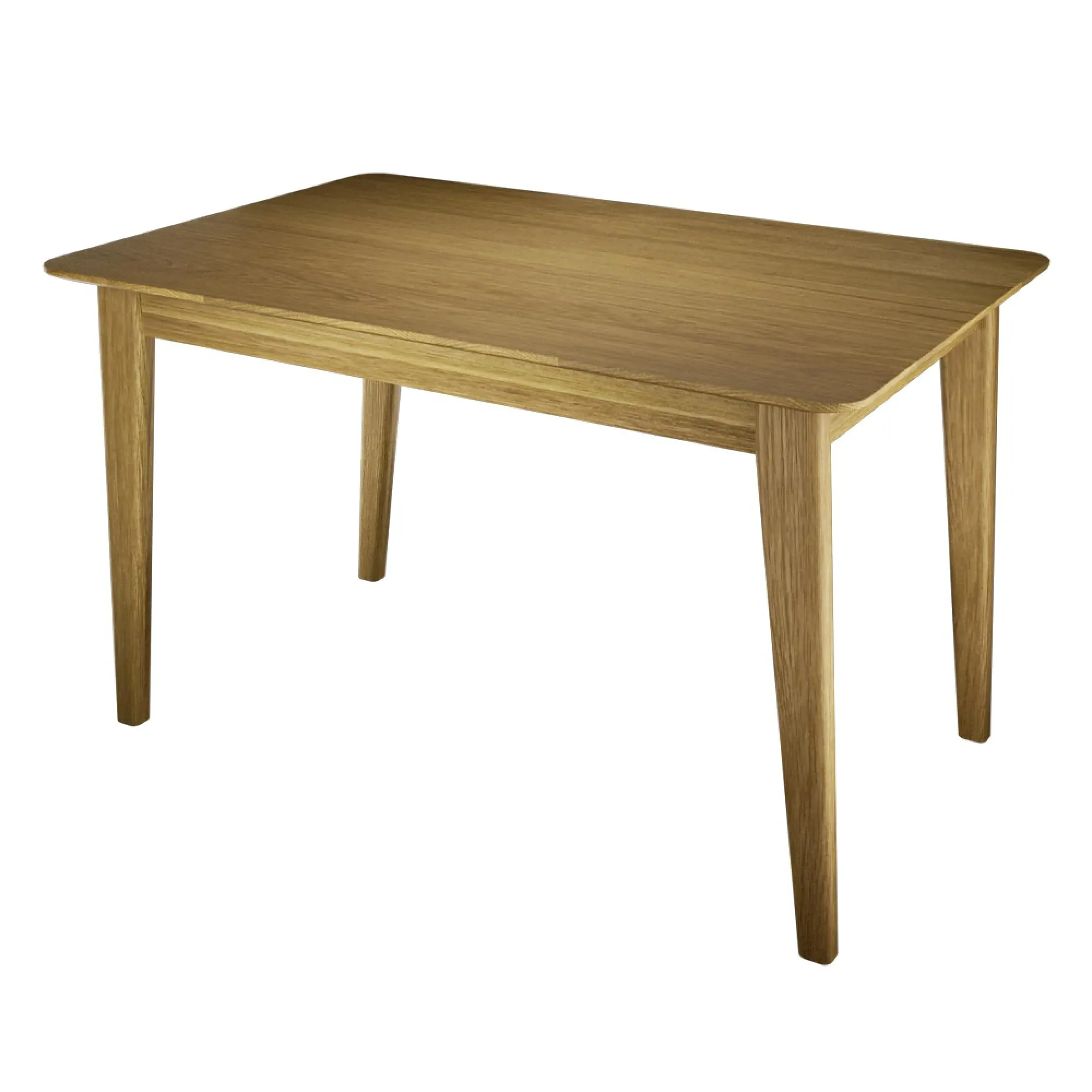 Danish 4-Seater Dining Table - Oak, Lacquered