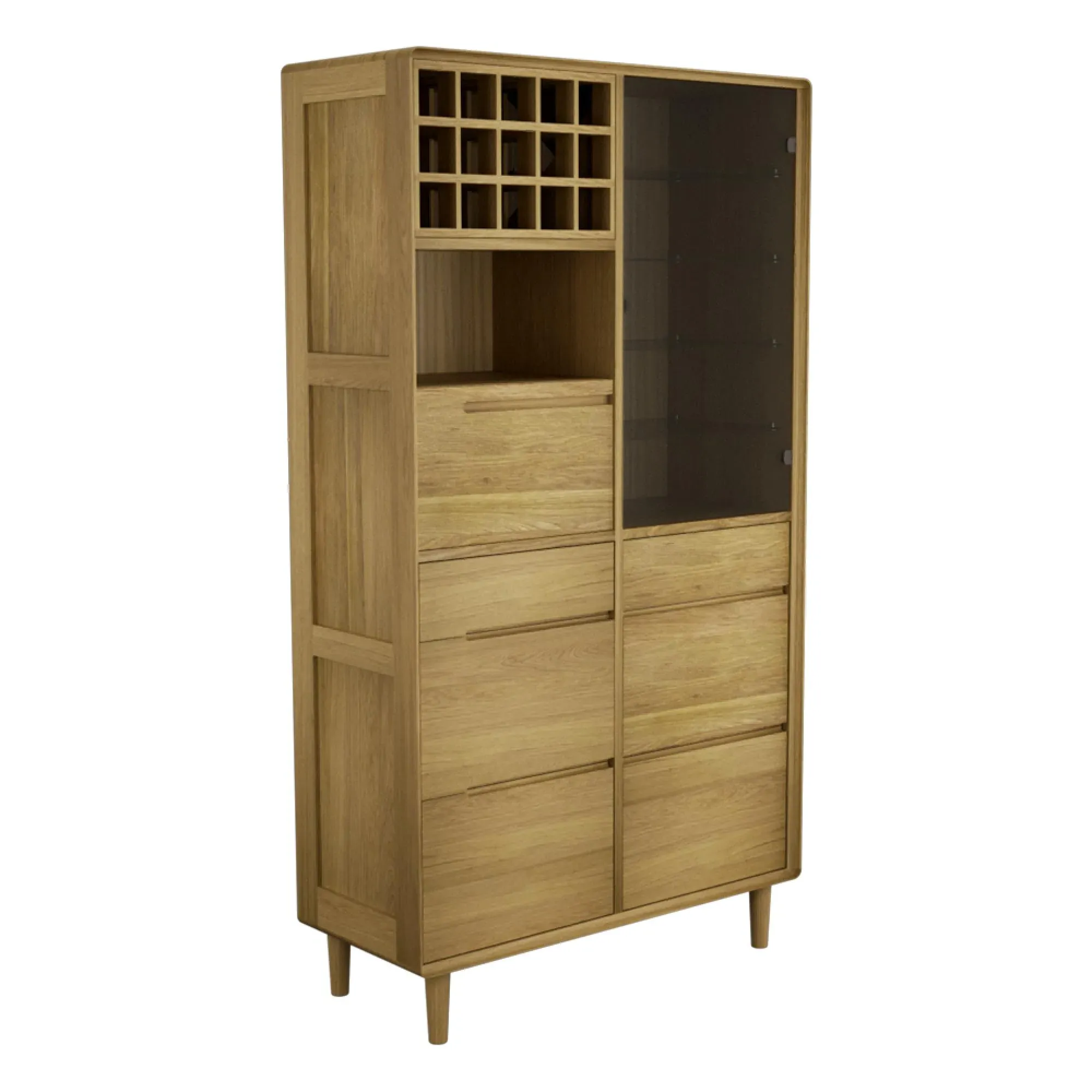 Danish Oak Drinks Cabinet - Lacquered