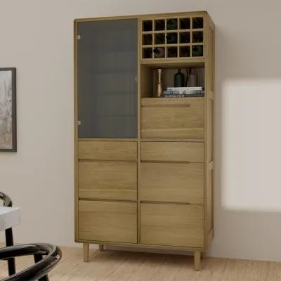 Danish Oak Drinks Cabinet - Lacquered image