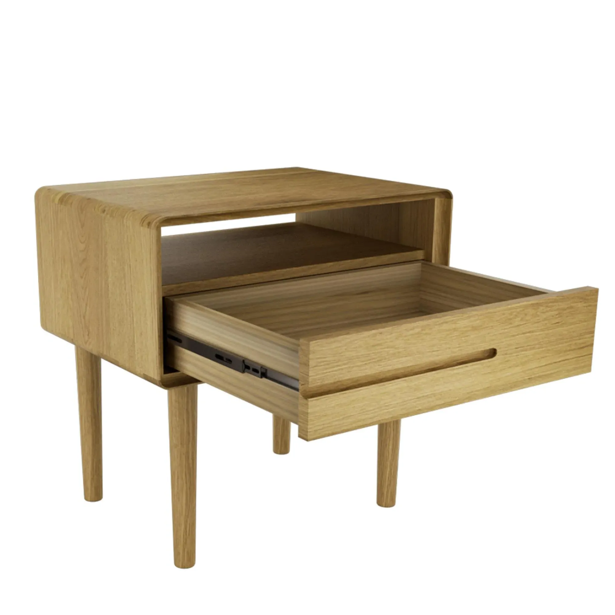 Danish Oak Lamp Table - Lacquered