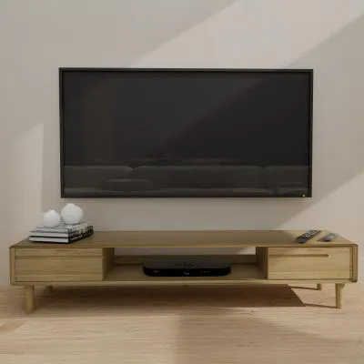 Danish Oak Large TV Unit - Lacquered image